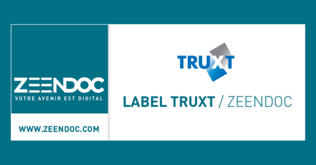 Zeendoc obtains the highest rating from the TRUXT entrepreneurial quality label
