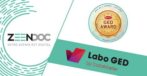 Zeendoc reçoit l’Award de solution GED de l’année pour les TPE et PME par LaboGed by DataMaster