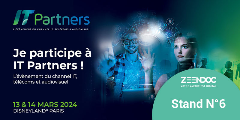 Retrouvez-nous au Salon IT Partners les 13 et 14 mars 2024