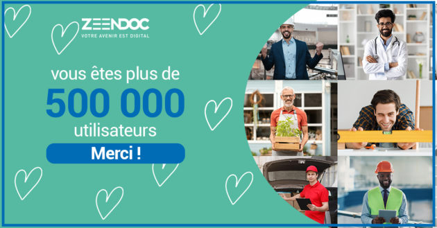 Zeendoc franchit le cap des 500 000 utilisateurs !